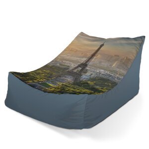 Sedací vak Lounge Paříž Eifellova věž Skyline - 120 x 100 x 80 cm