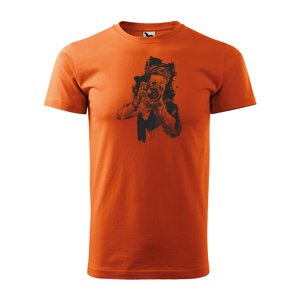 Tričko s potiskem Fotograf - oranžové 3XL