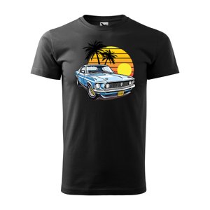 Tričko s potiskem Car Sunshine - černé 3XL