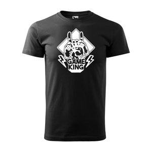 Tričko s potiskem Game King - černé 2XL