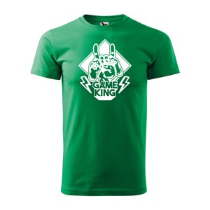 Tričko s potiskem Game King - zelené XL