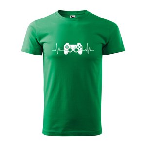 Tričko s potiskem Ovladač - zelené 3XL