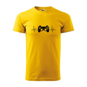Tričko s potiskem Ovladač - žluté 3XL