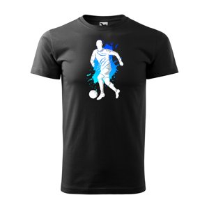 Tričko s potiskem Fotbalista 1 - černé 2XL