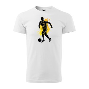 Tričko s potiskem Fotbalista 1 - bílé XL