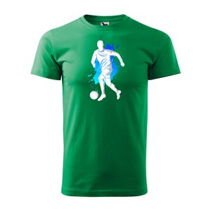 Tričko s potiskem Fotbalista 1 - zelené 2XL