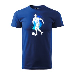 Tričko s potiskem Fotbalista 1 - modré S