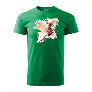 Tričko s potiskem Fotbalista 2 - zelené 3XL