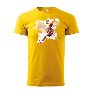 Tričko s potiskem Fotbalista 2 - žluté 3XL