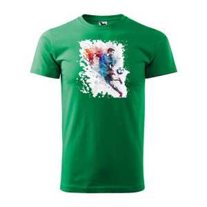 Tričko s potiskem Fotbalista 4 - zelené 3XL