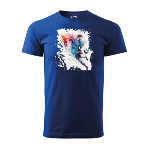 Tričko s potiskem Fotbalista 4 - modré 3XL