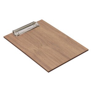 Dřevěná deska s klipem A4 - ořech