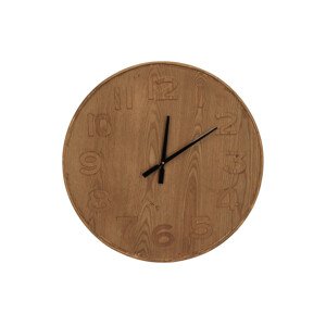 Nástěnné dřevěné hodiny Ø60 cm - kvalita odpovídá II. jakosti