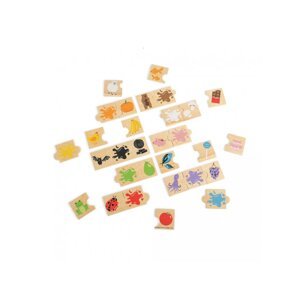 Dřevěné didaktické puzzle - barvy