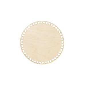 Dřevěné dno/víko na košík - kruh bříza Zvolte variantu:: 10 cm