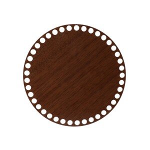 Dřevěné dno/víko na košík - kruh ořech Zvolte variantu:: 10 cm
