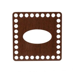 Dřevěné víko na kapesníky - čtverec ořech Zvolte variantu:: 15x15 cm