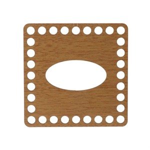 Dřevěné víko na kapesníky - čtverec dub Zvolte variantu:: 12x12 cm