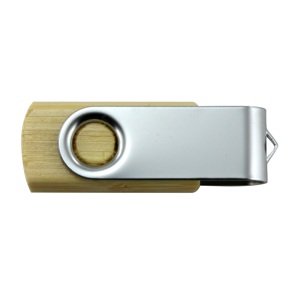 Dřevěný USB disk s nerezem 16GB