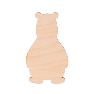 Dřevěný medvěd 10 x 6 cm