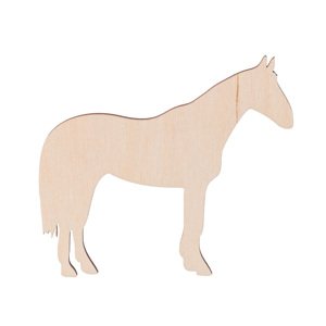 Dřevěný kůň 10 x 9 cm
