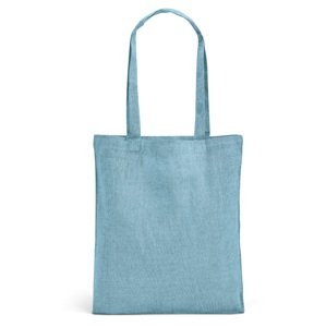 Nákupní EKO taška z recyklované bavlny - modrá