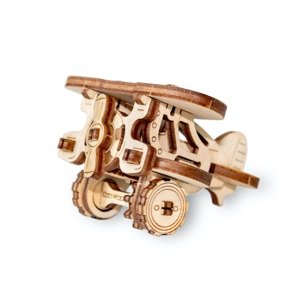 Malé dřevěné mechanické 3D puzzle - Letadlo