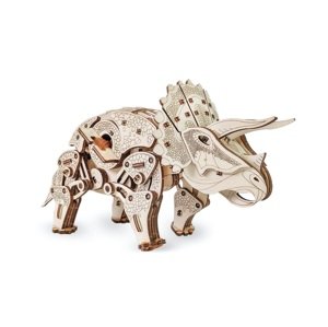 Dřevěné mechanické 3D puzzle - Triceratops