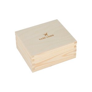 Dřevěný box na čaj - 4 přihrádky