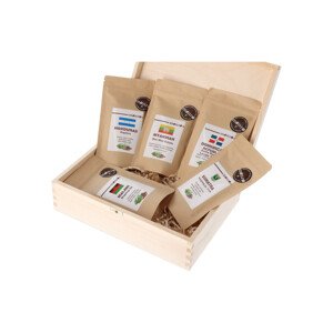 Dárková krabička - Degustační balíčky kávy 5 ks