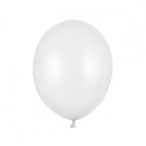 Nafukovací metalické balónky z latexu - bílé 20 ks
