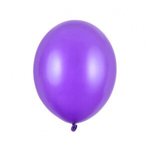 Nafukovací metalické balónky z latexu - fialové 20 ks