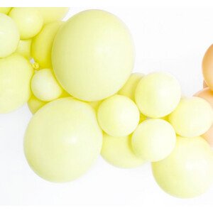 Nafukovací pastelové balónky z latexu - žluté 50 ks
