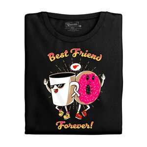 Dámské tričko s potiskem “BFFs kafe a kobliha”