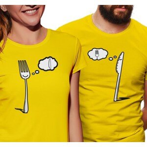 Dámské tričko s potiskem “Zamilovaná vidlička”