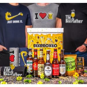 Beerboxeo plné prémiových ležáků s pivním Tričkem