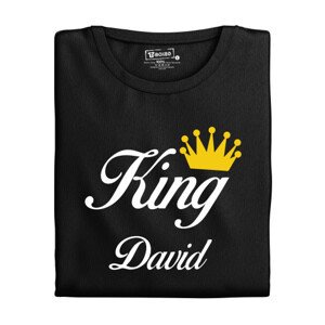 Pánské tričko s potiskem “King” s vlastním jménem