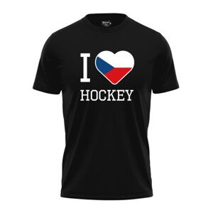 Pánské tričko s potiskem "I love hockey"