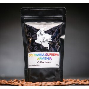 kopi bean Colombia Supremo Decaf Swiss Water bezkofeinová káva Zrnková 100 g